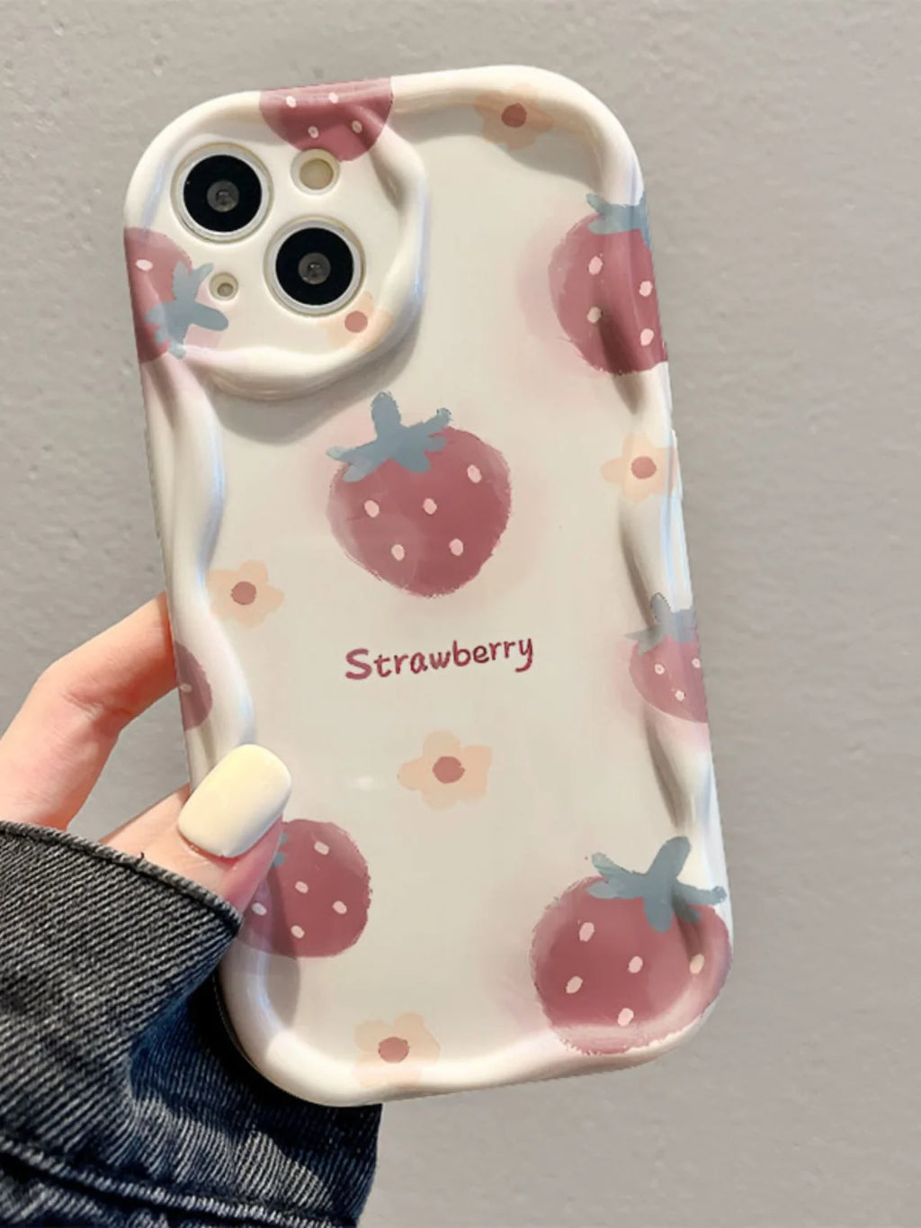 Strawberry Phone Case For iPhone  17PROMAX 17PRO 17 16PROMAX 16PRO 16 14 Pro Max 15 11 12 13 Mini Soft Silicone Cover