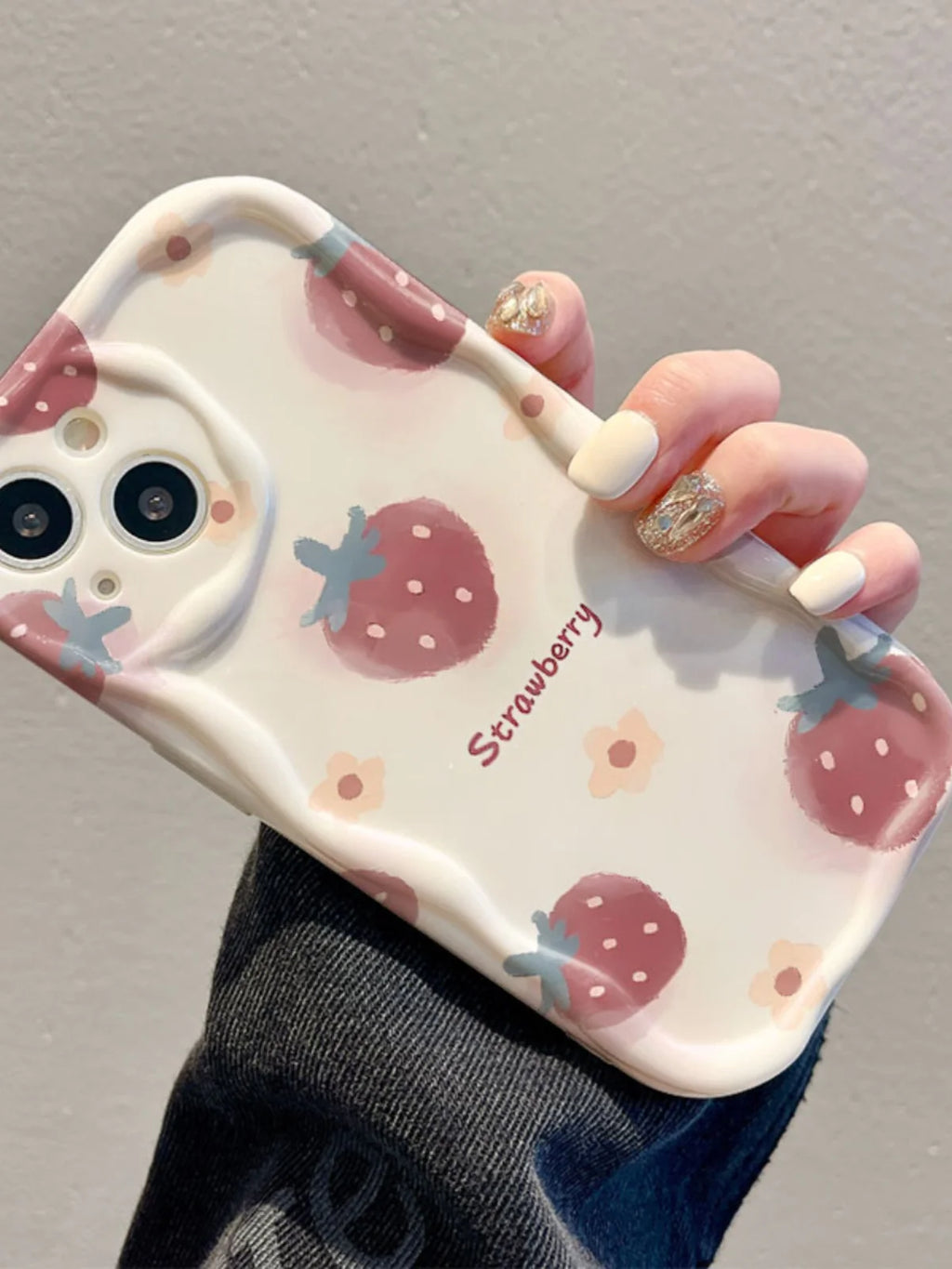 Strawberry Phone Case For iPhone  17PROMAX 17PRO 17 16PROMAX 16PRO 16 14 Pro Max 15 11 12 13 Mini Soft Silicone Cover